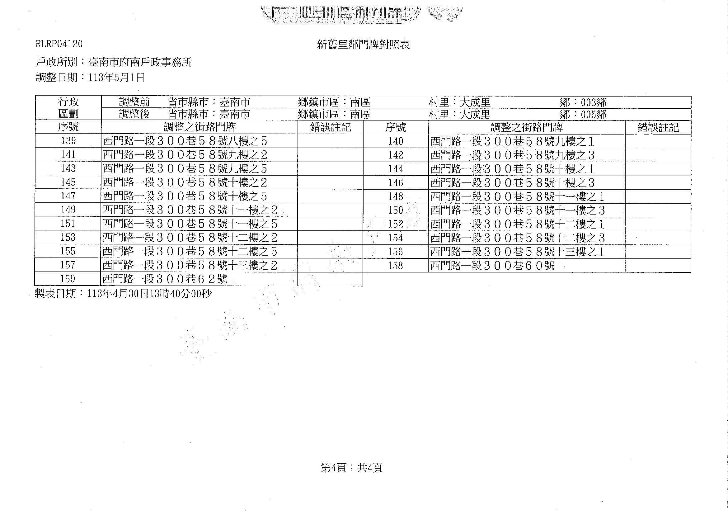 1130501大成里新舊里鄰門牌對照表_頁面_4