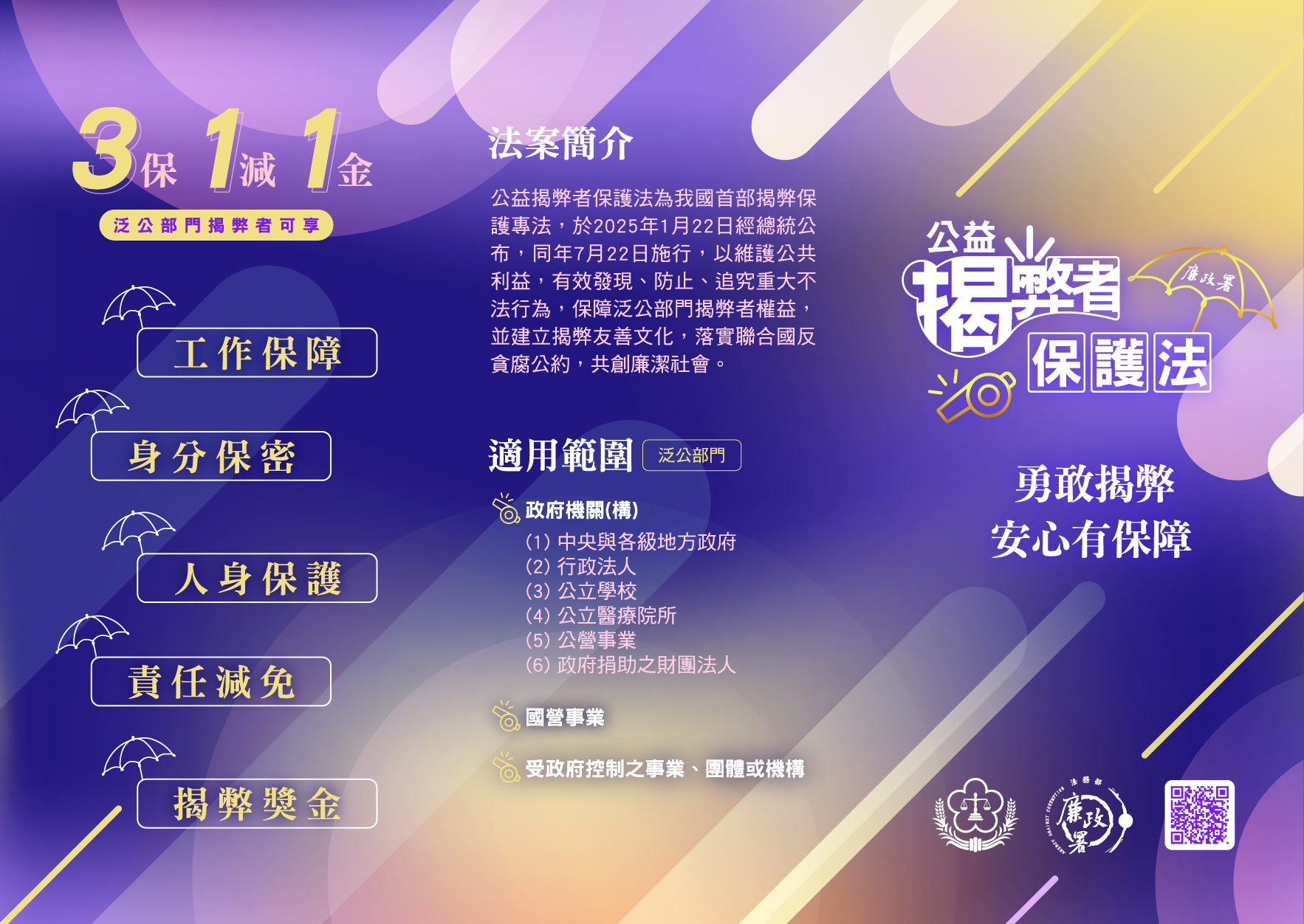 公益揭弊者保護法摺頁